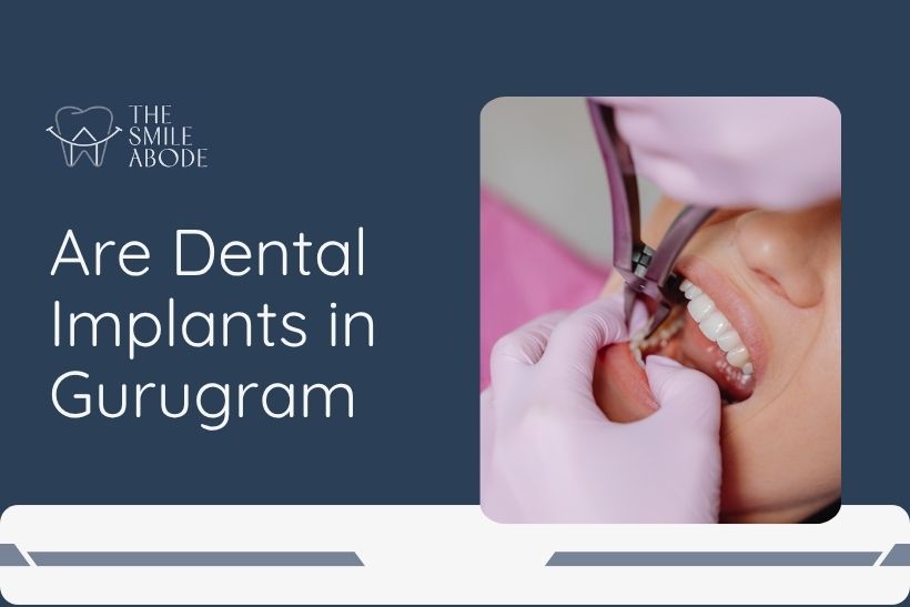 Dr Shradha Bhutoria performing a dental implant procedure at The Smile Abode, Gurugram